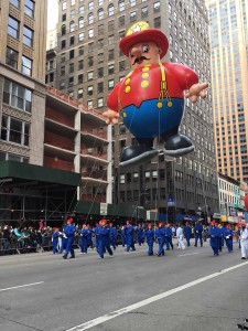 Harold is a re-creation of an early balloon called "Everyman." The name Harold comes from a variation of "Herald" as in Herald Square.